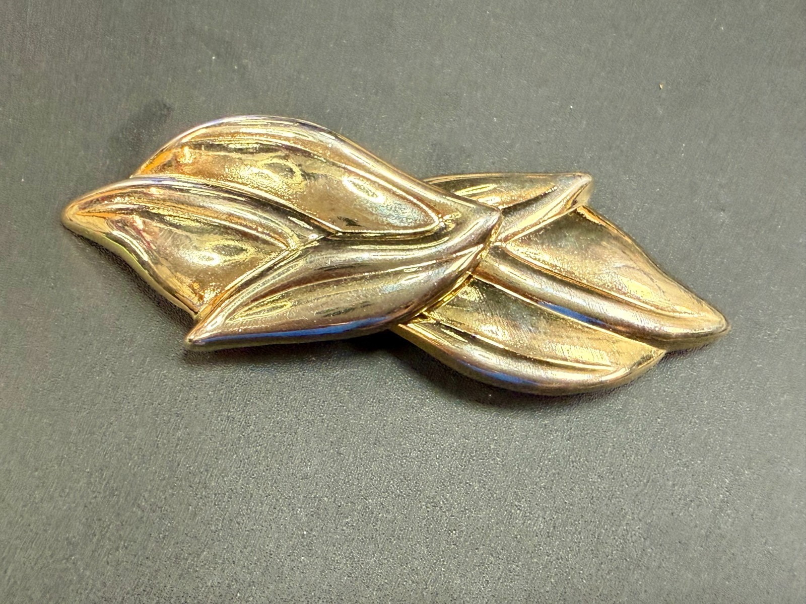 Floral Leaf Pattern Interlocking Two Piece Vintag… - image 15