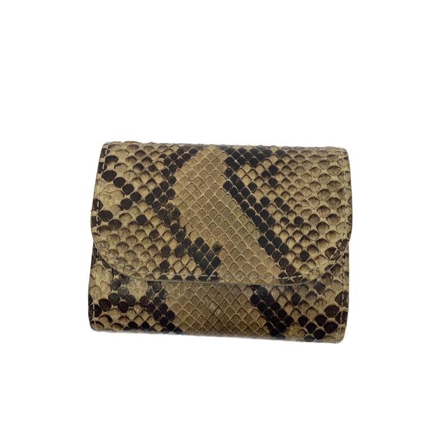 COTOCUL Mini Wallet Coin Case Python Men's Dirty … - image 1