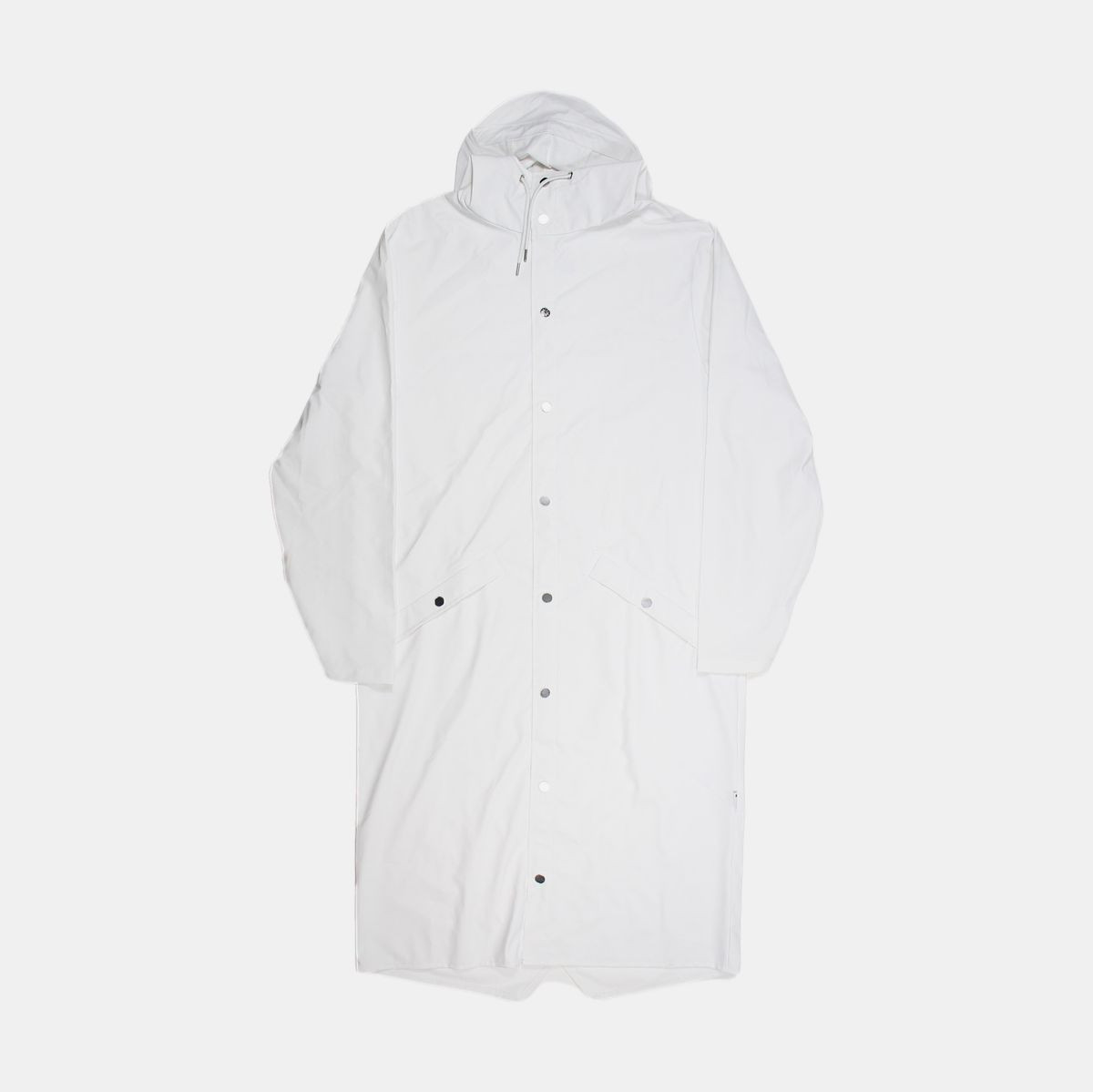 Rains Longer Jacket / Size M / Mens / White / Polyester