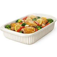 Baking Dish 5.1 Quarts, Casserole Dishes For Oven, Baking Pan With Handles, L...