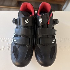 Peloton Cycling Shoes Black Red Indoor Spin Bike Shoes size 43
