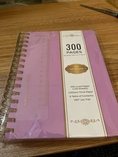 300 Pages 5.7x8.4 A5 Notebook 300 Lined Pages Light Purple Color 