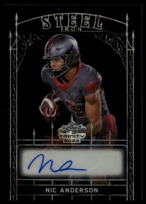 2024 Leaf Trinity #/2 Nic Anderson #S-NAI steel iron ssp