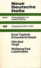 New German issues 140. Jg. 20, Issue 4. Günther, Joachim (eds.):