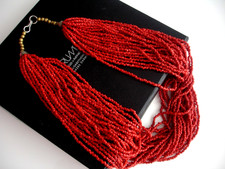 Korallenperlen , Halskette aus Korallen Rot, Kette  Länge ca. 54 cm