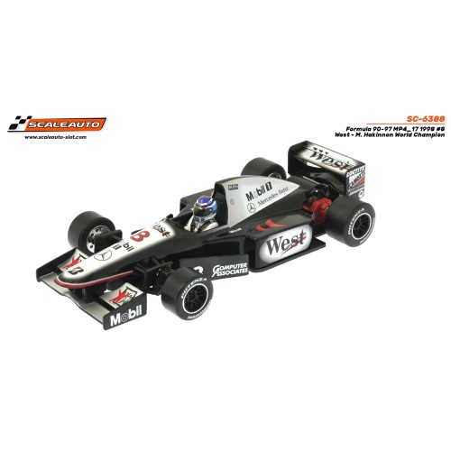 Scaleauto Formula 90-97 MP4-13 n.8 Pilotez la Légende de 1998 sur votre Circuit Domestique
