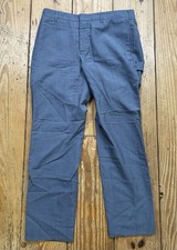 Prada Dress Pants Trousers Made In Italy Men's Size EU 46, US 30x28 Blue Wool