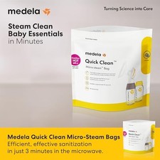 MEDALA MEDELA QUICK CLEAN MICROWAVE STERILIZER BAGS FOR BOTTLES AND - WHITE