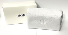 Christian Dior Beauty Snow White Quilted Cosmetic Makeup Bag Limited Edition NEW