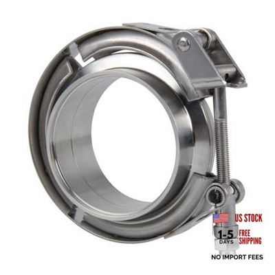 2 inch Quick Release V Band Clamp 304 Stainless Steel, 1pcs 2'' with Flanges