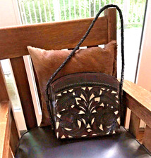 Hand Tooled Leather Mexican/Western Style Purse Handbag GORGEOUS