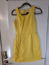 J.Crew Women's Short Sleeve Yellow Dress Size 0 Pre-owned #