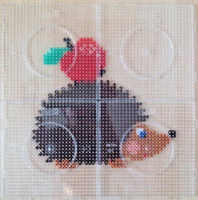 4 Multiplatten transparent 234TR, Stiftplatte, Hama, Bügelperlen, MIDI