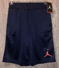 NIKE JORDAN Jumpman Therma Fit Dk Blue Basketball Shorts NEW Youth Boys Sz S M L