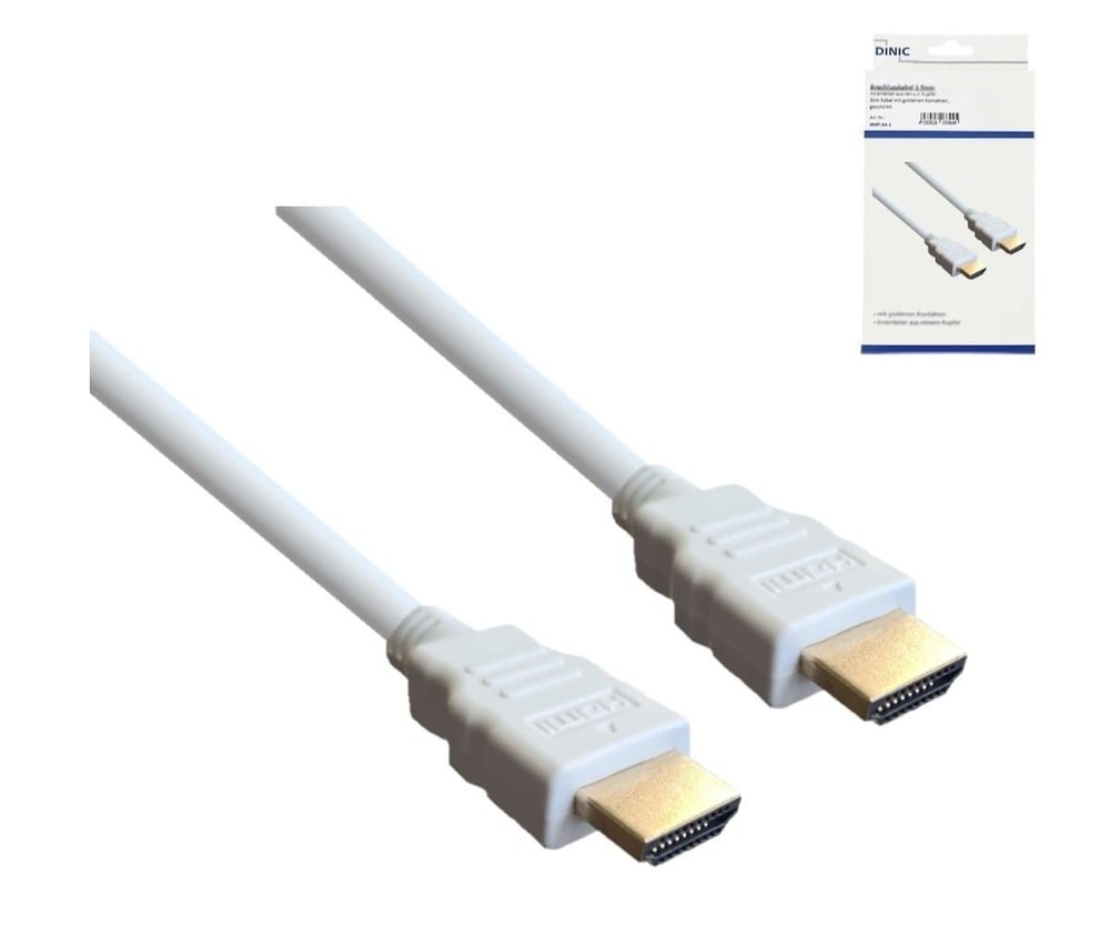 DINIC HDMI Kabel 19-pol A Stecker auf A Stecker High Speed 2 m Wei 26647453 3390₽