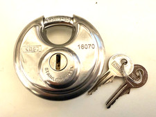 Image of Kasp K16070 Medium Security Stainless Steel Disc Padlock 70mm IN BOX