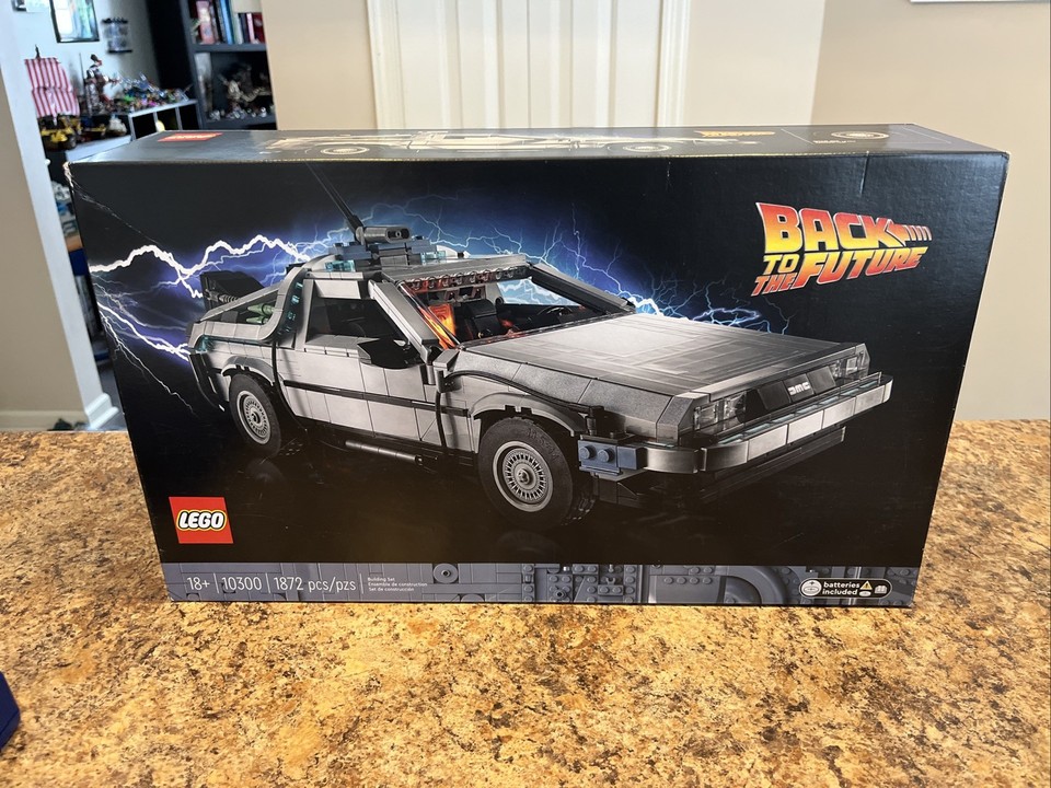 New Sealed LEGO Icons: Back to the Future Time Machine (10300) Retired ...
