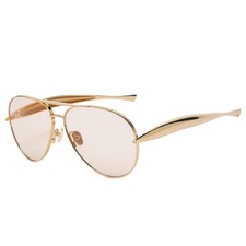 Oversized Aviator Sunglasses For Women 70s Retro 2025 Metal Shades with Gold ...