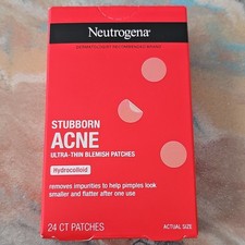 Neutrogena Stubborn Acne Pimple Patches, Ultra-Thin Hydrocolloid Blemish Sticker