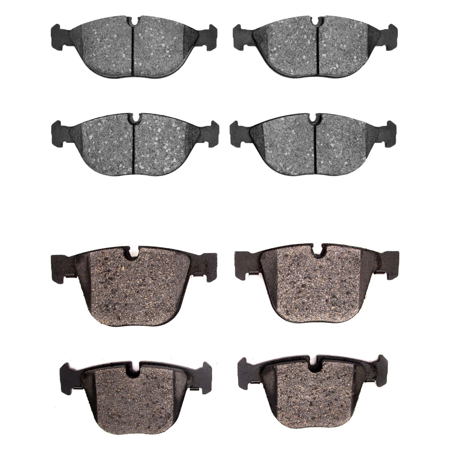 For Bentley Arnage 00-05 Semi-Metallic Semi-Metallic Front & Rear Brake Pad Set