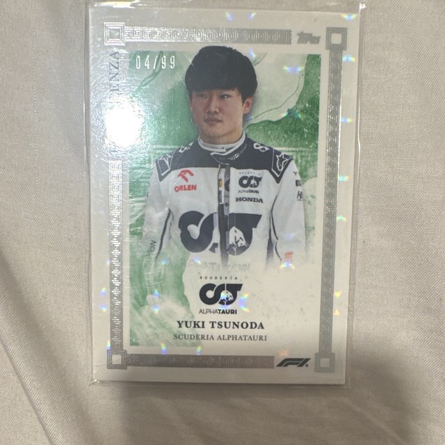 2023 Topps Eccellenza Formula 1 Yuki Tsunoda Scuderia AlphaTauri 04/99