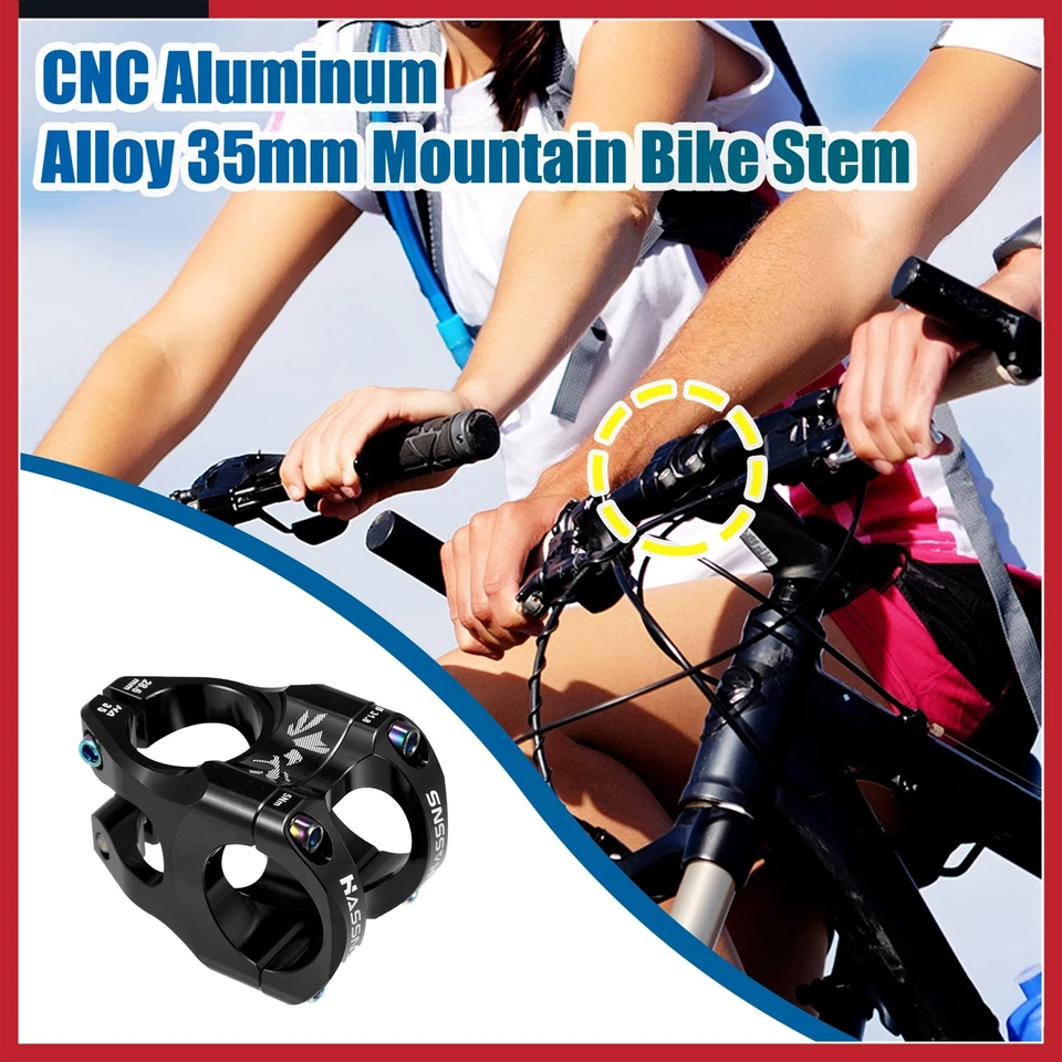 Acessórios para guidão de bicicleta de montanha com haste de liga de alumínio 35 mm - Imagem 2 de 4