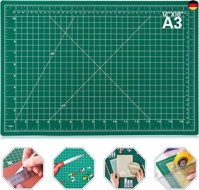 anezus Self Healing Sewing Mat, 12inch x 18inch Rotary Cutting Mat Double Sided