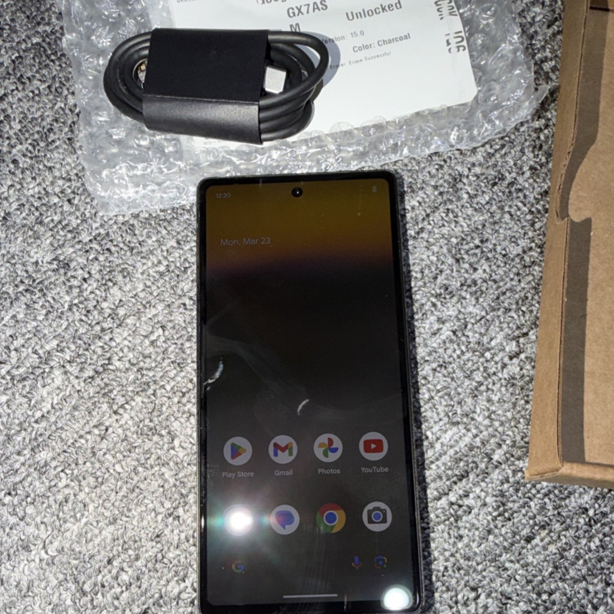 Google Pixel 6a 128GB Charcoal Unlocked GX7AS Smartphone | eBay