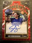 2026 Topps Finest Jac Caglianone Auto 1/5 Finest Moments Red RC Royals