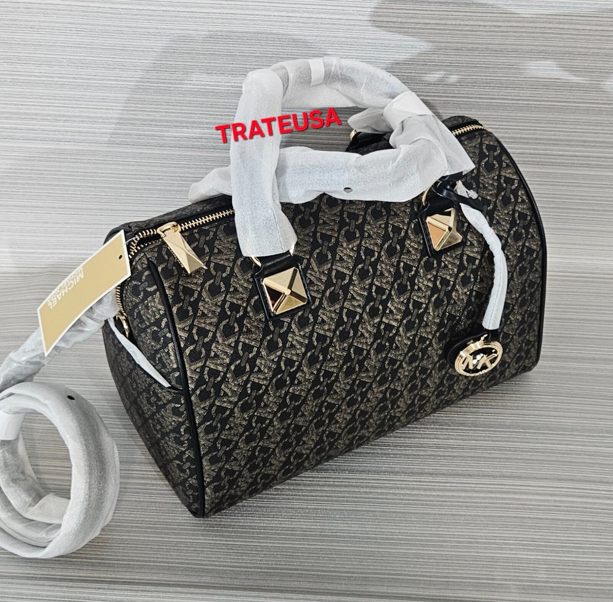 NWT Michael Kors Grayson Medium Metallic Empire Monogram NWT Michael Kors Grayson Medium Metallic Empire Monogram