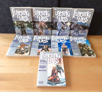 9x FLAMING BESS Romane * Thomas Ziegler * Science Fiction * in top Zustand!