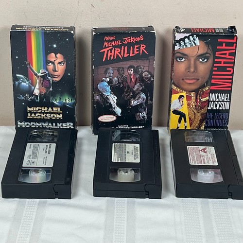 Michael Jackson Moonwalker VHS Thriller The Legend Continues Lot 3 - Foto 3 di 4