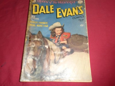 DALE EVANS #9 Western Golden Age Toth art DC Comics 1950 Fair