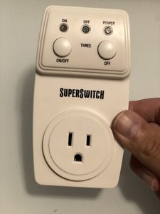 Superswitch Super Switch Wireless Remote Control Wall Outlet Indoor Use AHR003