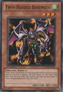 Twin-Headed Behemoth - SDDL-EN017 - Common - 1st Edition x3 - Lightly Played