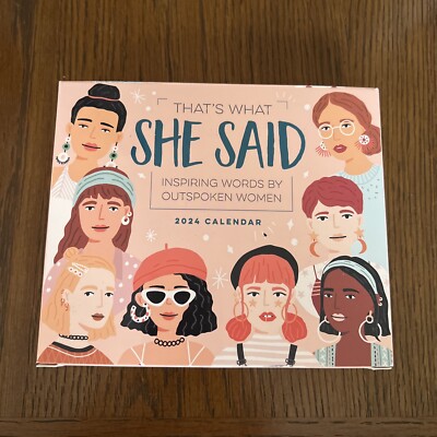 That's What She Said 2022 Box Calendar, Daily Inspiring Words from Women Desktop