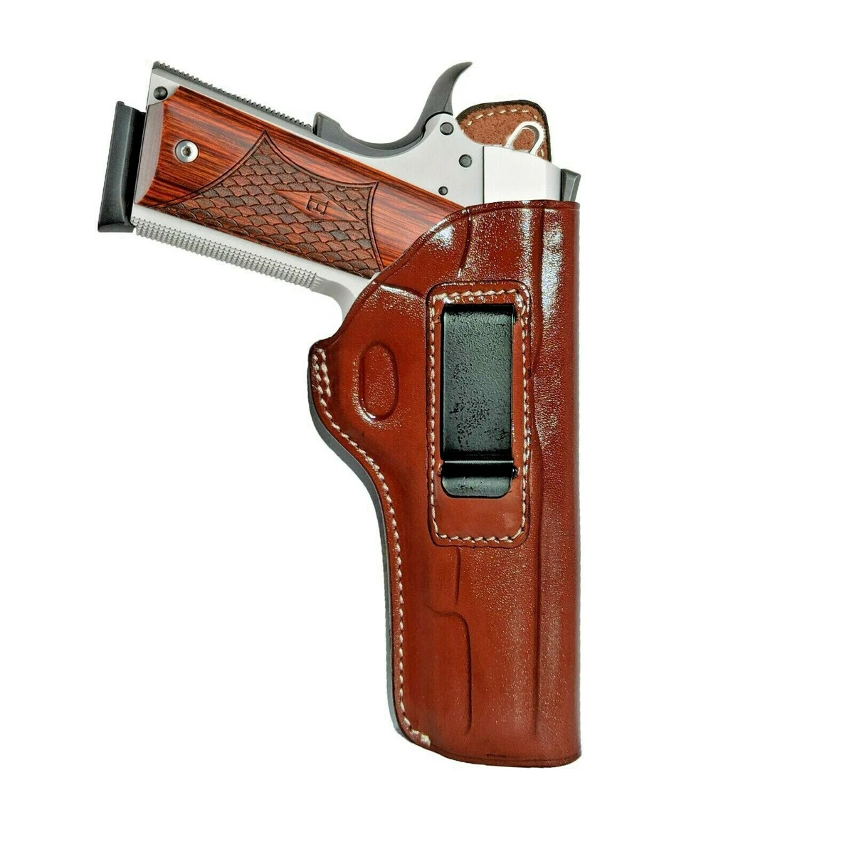 Colt 1911 IWB Concealed Carry Leather Gun Holster 5