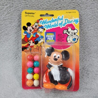 Superior Wonderful World of Disney Mickey Mouse Gum Ball Pocket Pack Dispenser
