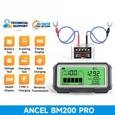 Battery Tester for 12V Battery Monitor Display Battery SOH SOC Tester Analyzer