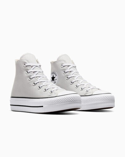 Chuck Taylor All Star Platform Sneakers for Women in Barely Grey and White-image