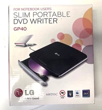 LG Slim Portable DVD Writer GP40