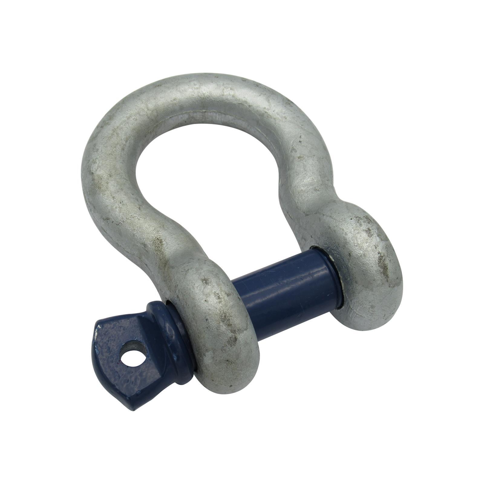 Galvanised Lifting Bow Shackle Screw Pin 25 Ton (25T Towing Rigging 25000KG)