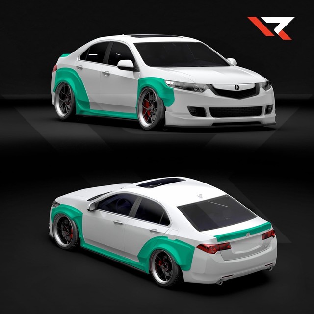Honda Accord Coupe Wide Body Kit