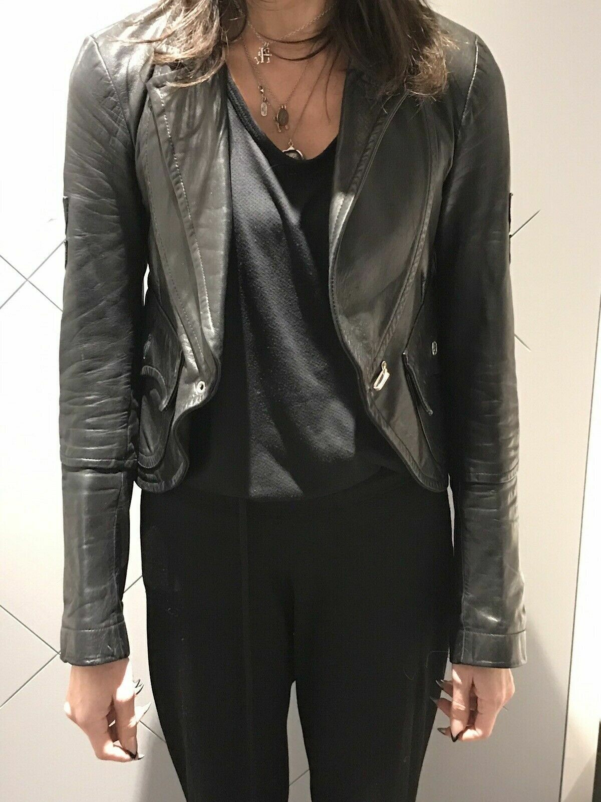 Authentic DSQUARED Leather Blazer mod.72PG001 siz… - image 1