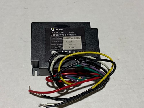 NEW LED Driver 40W 1660mA Dimmable 100-277VAC 8-24VDC 0-1.66A Lighting IP66 - Picture 2 of 4