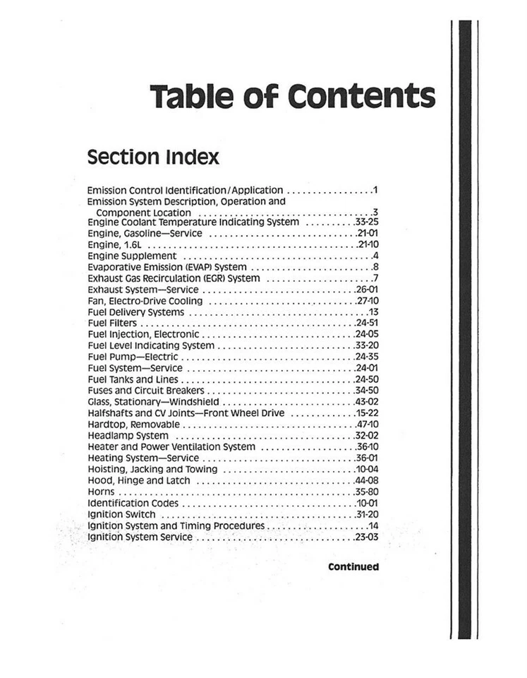 Mercury Capri 1991 taller reparación manual motor transmisión carrocería eléctrica Foto 4 de 4
