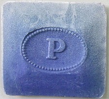 1 St&uuml;ck Schneiderkreideplatte Schneiderkreide blau Kreide Tonkreide 5 x 5 cm