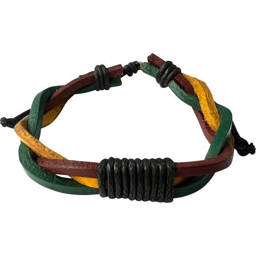 Braided Leather Bracelet Wristband Plaited Woven Bangle Mens Womens Jewellery - Picture 2 of 2