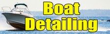 Boat Detailing Vinyl Banner with Optional Sizes (Made in the USA)