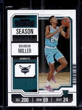 2023-24 Panini Contenders #2 Brandon Miller Rookie Season Ticket Photo Variation